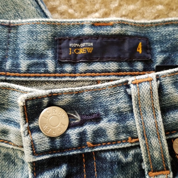 J. Crew Hipster Flare Jeans Sz 4 light wash denim - Picture 3 of 7